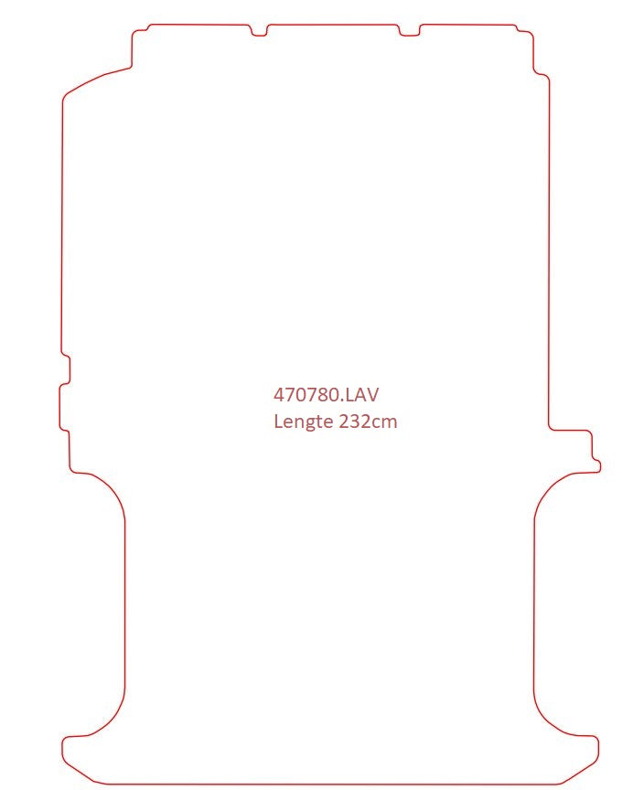 Laadvloermat Mercedes Vito 639 (enkel cabine) (2003-2014)