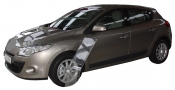 Renault Megane hatchback en Megane Coupe 2008-2016 kofferbakmat