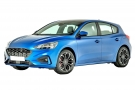 Ford Focus hatchback 2018-heden (vloer in hoge stand, met normaal reservewiel) kofferbakmat