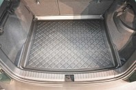 Skoda Karoq 2018-heden (met verstelbare vloer in de hoge stand, volledig reservewiel) kofferbakmat