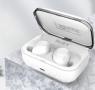 Earbuds draadloos Bluetooth oordopjes met batterij en opbberg/oplaadbox - wit