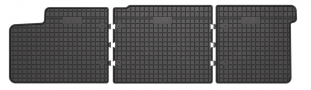 Volkswagen Transporter T5 2003-2015 / Transporter T6 2015-2024  - Rubbermattenset (3-delige set voormatten)