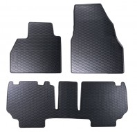Rubbermattenset 3-delig MERCEDES  CITAN 5 persoons (2012 - heden)/  RENAULT  KANGOO III - 5 persoons (2008 - heden)