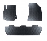 Rubbermattenset 3-delig   PEUGEOT  PARTNER 5 persoons (2008 - 2018) / CITROEN BERLINGO II - 5 persoons (2008 - 2018)