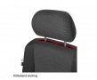 Pasvorm  stoelhoezen VW Caddy van 2004-heden - ARES - Zwart/grijs (voorset)