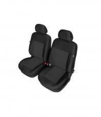 Pasvorm stoelhoezen VW Golf VII van 2012-heden - ARES - Zwart/grijs (voorset)