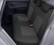 Pasvorm  stoelhoezenset Toyota Yaris 2011 t/m 2020  - ARES - Zwart/grijs (complete set)