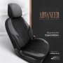 Autostoelhoezenset Advanced zwart (complete set)