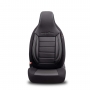 Stoelhoezen Comfortline City  - luxe kunstleer - kleur zwart (complete set, past in auto