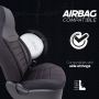 Stoelhoezen Comfortline City  - luxe kunstleer met suede - kleur zwart (complete set, past in auto