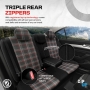 Autostoelhoezenset GTI Sports zwart-rood (complete set)