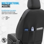 Stoelhoezenset Premium kunstleer zwart (complete set)