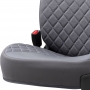 Stoelbeschermer RSX Diamond grijs met grijs stiksel (eenvoudige montage) - luxe suede met kunstleer
