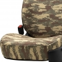 Stoelbeschermer-autostoelhoes Safari in armygroen-legercamouflage kleur (eenvoudige montage) - sterke en duurzame stof