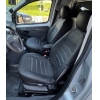 Pasvorm stoelhoezen set Citroen Nemo / Peugeot Bipper / Fiat Fiorino 2008-heden - Kunstleer zwart