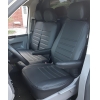 Pasvorm stoelhoezen set (stoel en duobank) Volkswagen Transporter T5 2003-2015 - Kunstleer zwart