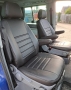 Pasvorm stoelhoezen set (stoel en stoel) Mercedes Vito (639) 2003 t/m 2014 - Kunstleer zwart