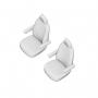 Pasvorm stoelhoezen set (stoel en stoel) Mercedes Vito (639) 2003 t/m 2014 - Kunstleer zwart
