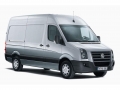 Pasvorm stoelhoezenset (stoel en duobank) Mercedes Sprinter 2006-2018 / Volkswagen Crafter 2006-2016 - Kunstleer zwart