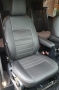 Pasvorm autostoelhoezen set (stoel en stoel) Ford Transit Custom 2012-heden - Kunstleer zwart