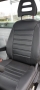 Pasvorm autostoelhoezenset (stoel en stoel) Iveco Daily 2014-heden - Kunstleer zwart