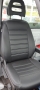 Pasvorm autostoelhoezenset (stoel en stoel) Iveco Daily 2014-heden - Kunstleer zwart