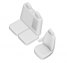 Pasvorm stoelhoezen set (stoel en duobank) Ford Transit 2014-heden - Kunstleer zwart