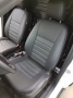 Pasvorm stoelhoezen set (stoel en stoel) Ford Transit Connect 2014-2018 - Kunstleer zwart
