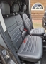 Pasvorm stoelhoezen set (stoel en duobank) Fiat Doblo 2010 t/m 2022 / Opel Combo 2012 t/m 2018 - Kunstleer zwart