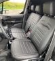 Pasvorm stoelhoezen set (stoel en duobank) Ford Transit Connect 2019-2022 - Kunstleer zwart