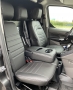 Pasvorm stoelhoezen set (stoel en duobank) Ford Transit Connect 2019-2022 - Kunstleer zwart