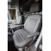 Pasvorm autostoelhoezen (2 zits) VW Crafter / MAN TGE 2017-heden (ERGOCOMFORT STOEL) - Kunst leer zwart