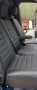 Pasvorm stoelhoezen set (stoel en duobank) Mercedes Sprinter 2018-heden (COMFORTLINE STOEL) - Kunstleer zwart