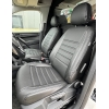 Pasvorm autostoelhoezenset Volkswagen Caddy (comfortline stoel) 2015-2020 - Kunstleer zwart