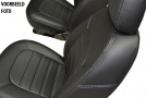 Pasvorm stoelhoezen set Volkswagen Golf VII - 2012 t/m heden - Kunstleer zwart
