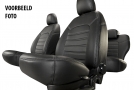 Pasvorm stoelhoezen set Ford Ranger 2012-heden (5 persoons dubbel cabine) - Skai leer zwart