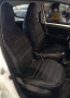 Pasvorm stoelhoezen set Toyota Aygo / Peugeot 108 / Citroen C1 - 2014 t/m 2022 - Kunstleer zwart