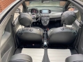 Pasvorm stoelhoezen set Fiat 500 - 2007 t/m heden (versie met isofix in achterbank, niet zichtbaar) - Skai kunstleer zwart/wit