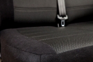 Pasvorm stoelhoezen set (stoel en duobank) Renault Trafic / Opel Vivaro / Nissan Primastar 2001 t/m 2014 -Stof zwart