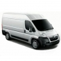 Pasvorm stoelhoezenset (stoel en duobank) Citroen Jumper / Peugeot Boxer / Fiat Ducato 2006 - heden / Opel Movano 2021 - heden - Stof zwart