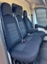 Pasvorm stoelhoezenset (stoel en duobank) Citroen Jumper / Peugeot Boxer / Fiat Ducato 2006 - heden / Opel Movano 2021 - heden - Stof zwart