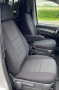 Pasvorm stoelhoezen set (stoel en stoel) Mercedes Vito (639) 2003 t/m 2014 - Stof  zwart