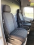 Pasvorm stoelhoezenset (stoel en stoel) Mercedes Sprinter 2006-2018 / Volkswagen Crafter 2006-2016 - Stof zwart