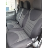Pasvorm stoelhoezen set  (stoel en duobank) Citroen Jumpy / Peugeot Expert / Fiat Scudo / Toyota Proace 2007 t/m 2016 - Stof zwart