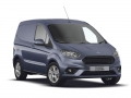 Pasvorm stoelhoezenset (stoel en stoel) Ford Transit Courier 2014-heden - Stof zwart