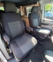 Pasvorm stoelhoezen set (stoel en stoel) Volkswagen Transporter T6 2015 t/m heden - Stof zwart