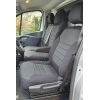 Pasvorm hoezen (3 zits) Renault Trafic / Fiat Talento / Nissan NV300/Primastar 2014-heden / Opel Vivaro (B) 2014-2019 (bijrijdersbank met split in de zitting en rugleuning) - Stof zwart