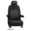 Pasvorm hoezen (2 zits) Renault Trafic / Fiat Talento / Nissan NV300/Primastar 2014-heden / Opel Vivaro (B) 2014-2019 - Stof zwart