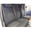 Pasvorm hoezen (3 zits) Renault Master 2010-heden / Opel Movano 2010-2021 / Nissan NV400 2010-2021 / Interstar 2022-heden (duobank met split in alleen rugleuning) - Stof zwart
