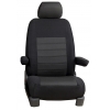 Pasvorm hoezen (2 zits) Renault Master 2010-heden / Opel Movano 2010-2021 / Nissan NV400 2010-2021 / Interstar 2022-heden - Stof zwart